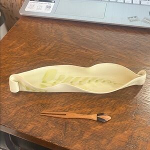 Leaf Design Ceramic Incense Holder
